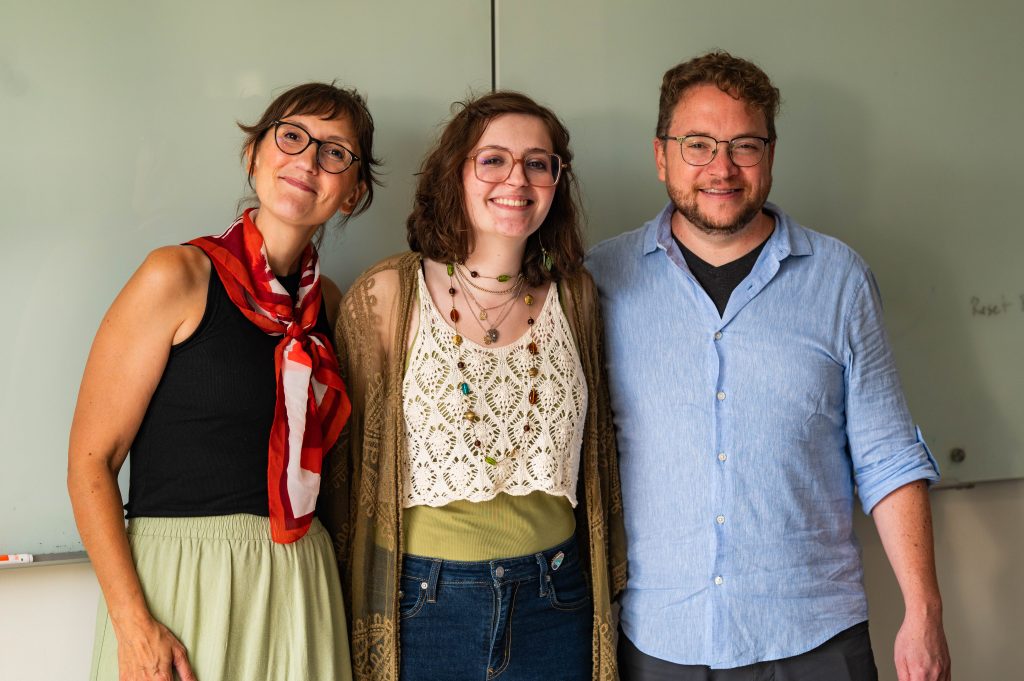 Lucy Grecu at The Company with Brad and Melissa Pauquette
